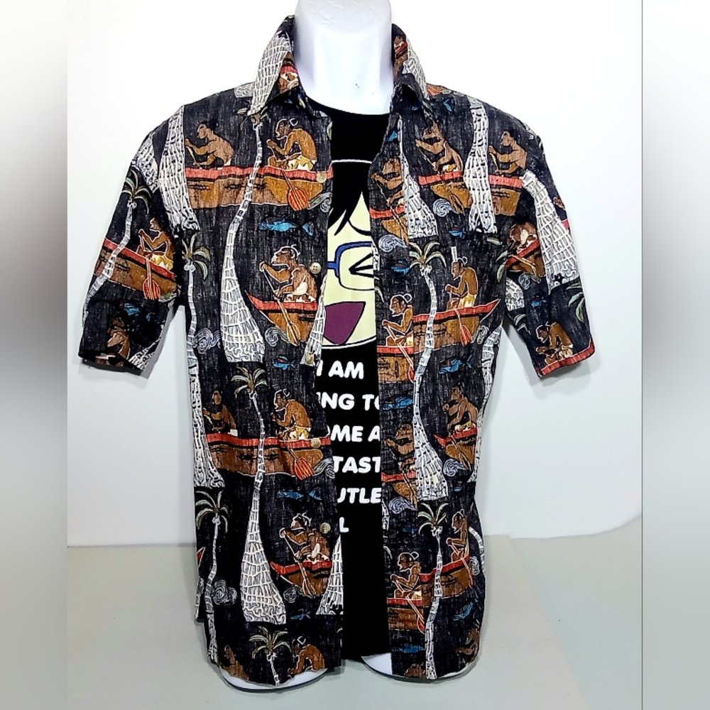 MEN'S MEDIUM KAHALA HAWAIIAN SHIRT AND TEE SHIRT